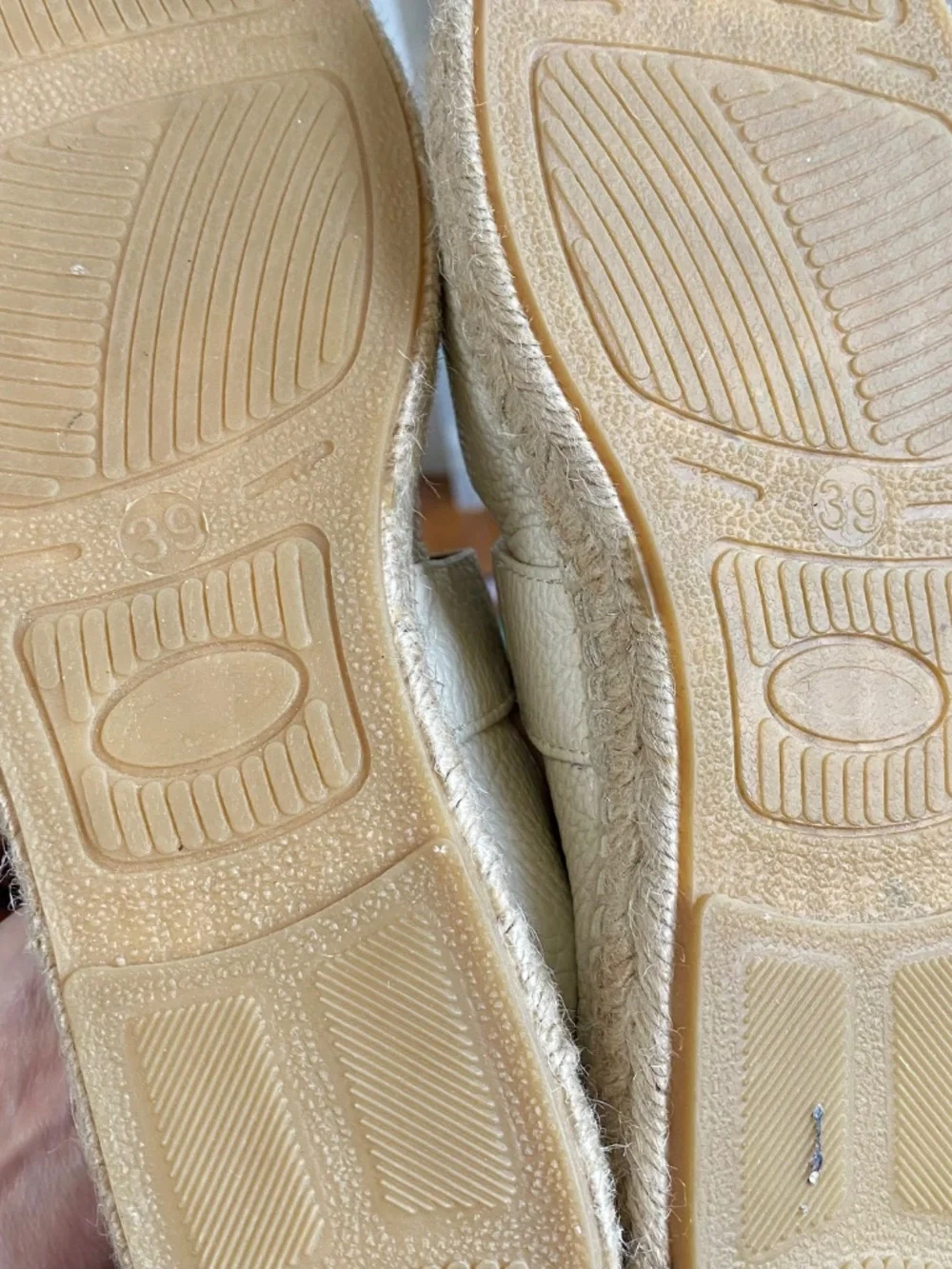 Women’s cream leather espadrille mary janes - Picture 6 of 9